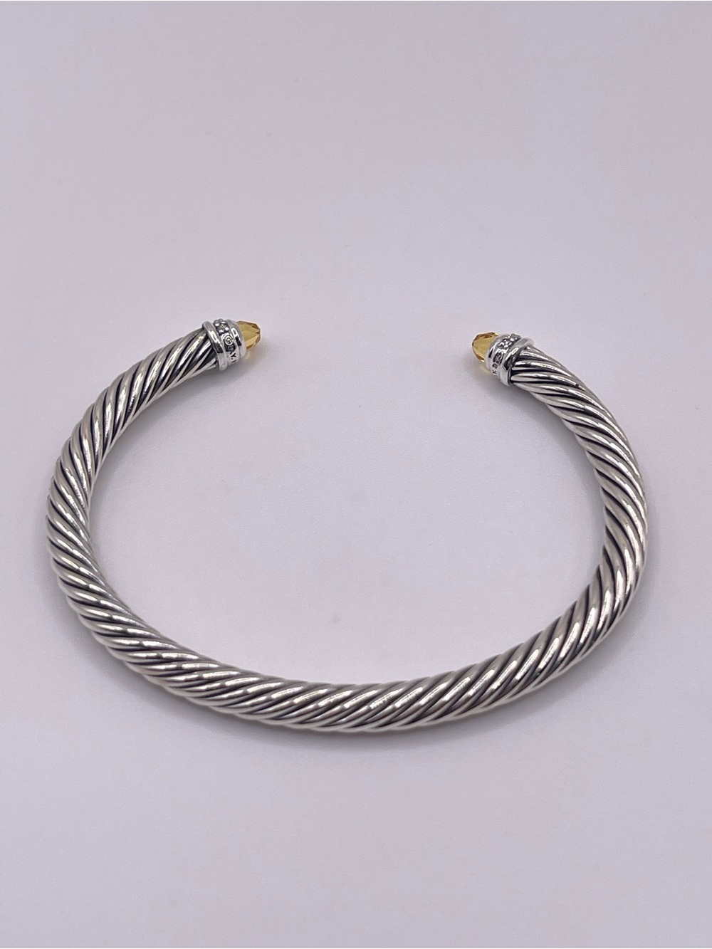 David Yurman Cable Classics 5mm Bracelet with Citrine and Diamonds - Picture 8 of 13